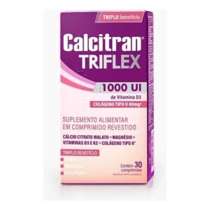 Calcitran Triflex Colágeno Tipo 2 30 Comprimidos Saúde Articular