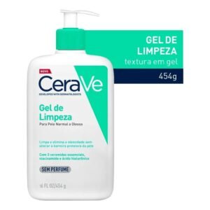 Gel de Limpeza Facial Pele Oleosa 3 Ceramidas e Niacinamida CeraVe 454g