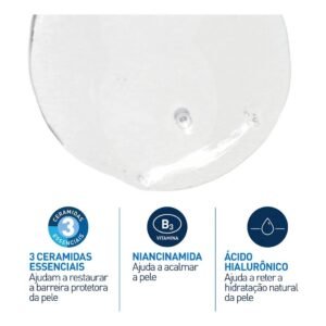 Gel de Limpeza Facial Pele Oleosa 3 Ceramidas e Niacinamida CeraVe 60g