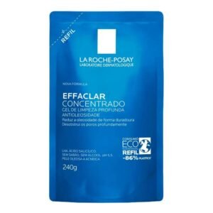 Gel de Limpeza Facial Refil para Pele Oleosa e Acneica com Ácido Salicílico, LHA e Zinco de Limpeza Profunda e Controle Duradouro da Oleosidade