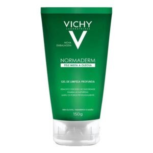 Gel de Limpeza Profunda para Controle de Oleosidade e Desobstrução dos Poros, Ação Calmante e Anti-inflamatória, Normaderm Vichy, 150g