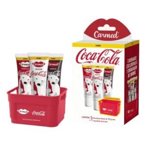 Kit Carmed Coca-cola 3 Hidratantes Labiais 10g