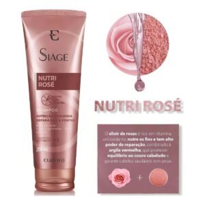 Shampoo Siàge Nutri Rosé 250ml - Efeito Antitesoura / Eudora