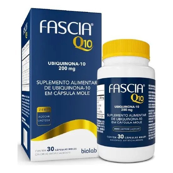 Suplemento Alimentar Fascia Q10 200mg - 30 Caps. Moles Sabor Without Flavor - Imagem 2