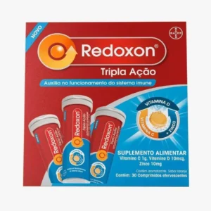 Vitamina C D e Zinco Tripla Ação com 30 Efervescentes Redoxon