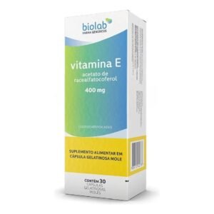 Vitamina E 400mg Biolab 30 Cápsulas